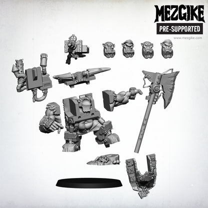 Mezgob orc Scrap Boss- Figurine MEZGIKE