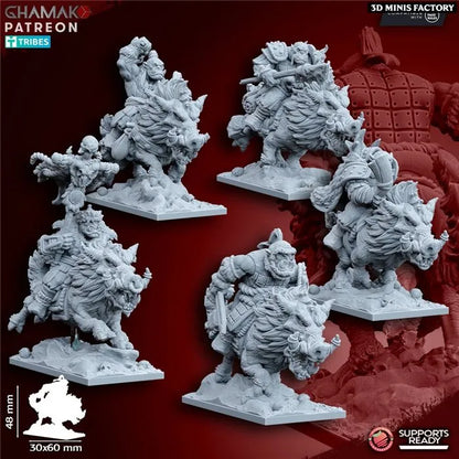 Orcs on wildboars - GHAMAK