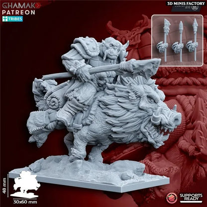 Orcs on wildboars - GHAMAK