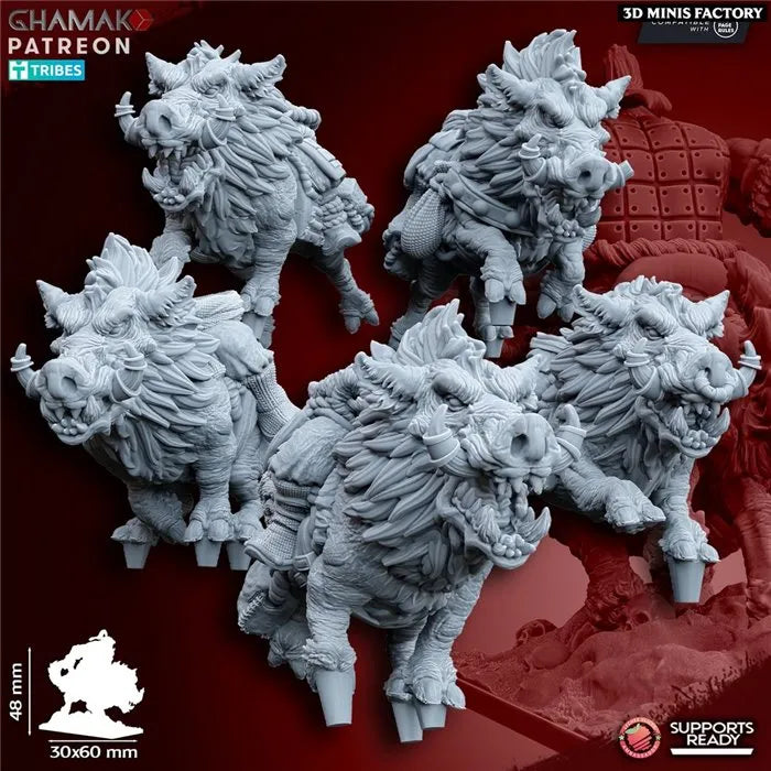Orcs on wildboars - GHAMAK