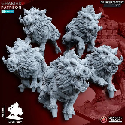 Orcs on wildboars - GHAMAK