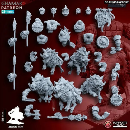 Orcs on wildboars - GHAMAK