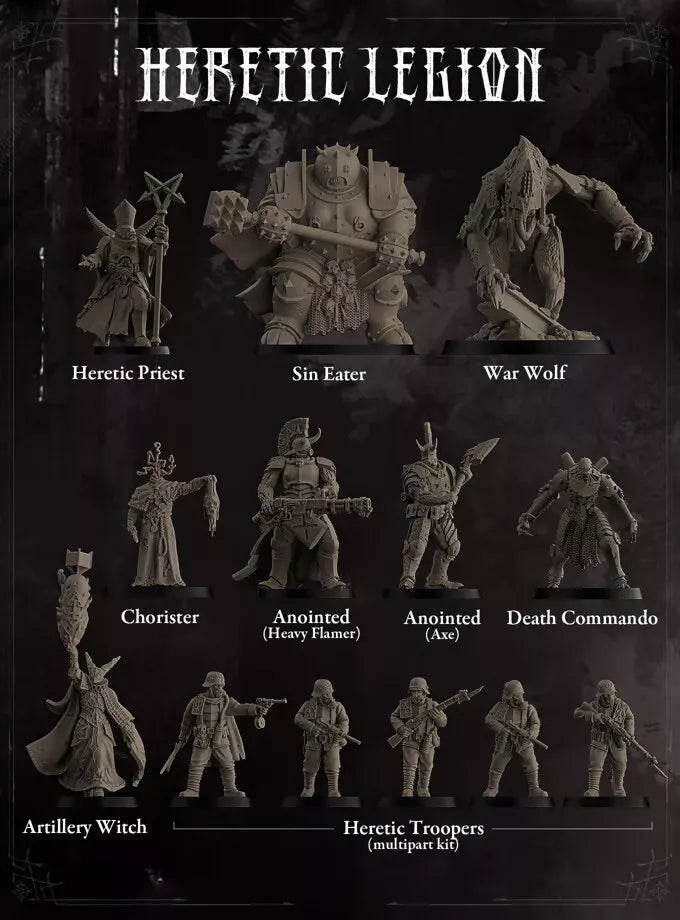 Heretic Legion - Figurine Trench Crusader