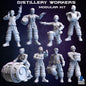 Distillery Workers - Figurine Print Minis - PRINT MINIS - 3DPitFactory